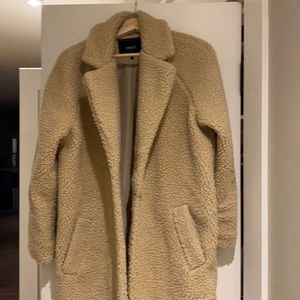 ONLY brand brown teddy jacket size S